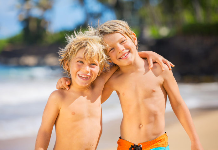 Kids on Maui vacation