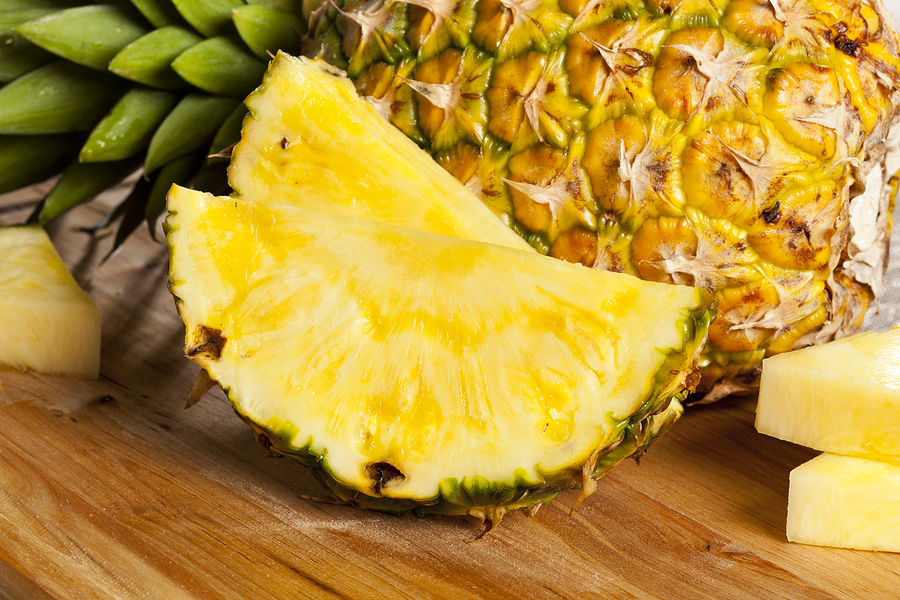 Fresh Yellow Organic Pineapple